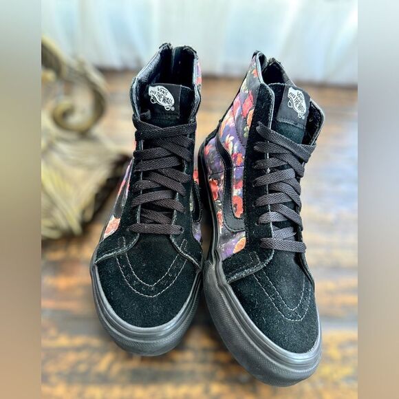 VANS Sk8-Hi Zip Galaxy Floral Black Sneakers Shoes Size 5.5 Men 7.0 Women - Picture 10 of 16
